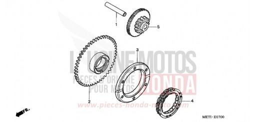 EMBRAYAGE DE DEMARRAGE CBF500A6 de 2006